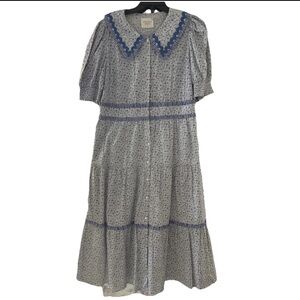 Tuckernuck Blue and White Maxi Dress